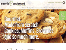 Tablet Screenshot of cookiecupboard.com